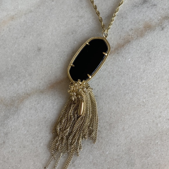 Kendra Scott | Rayne Gold Long Pendant Necklace - Picture 4 of 5